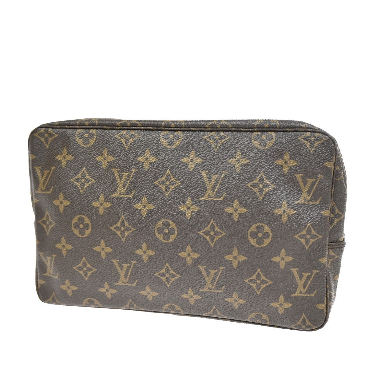 Louis Vuitton Trousse Toilette Monogram Canvas Brown Leather Clutche & Pouche Bag (Authentic Pre-Loved)