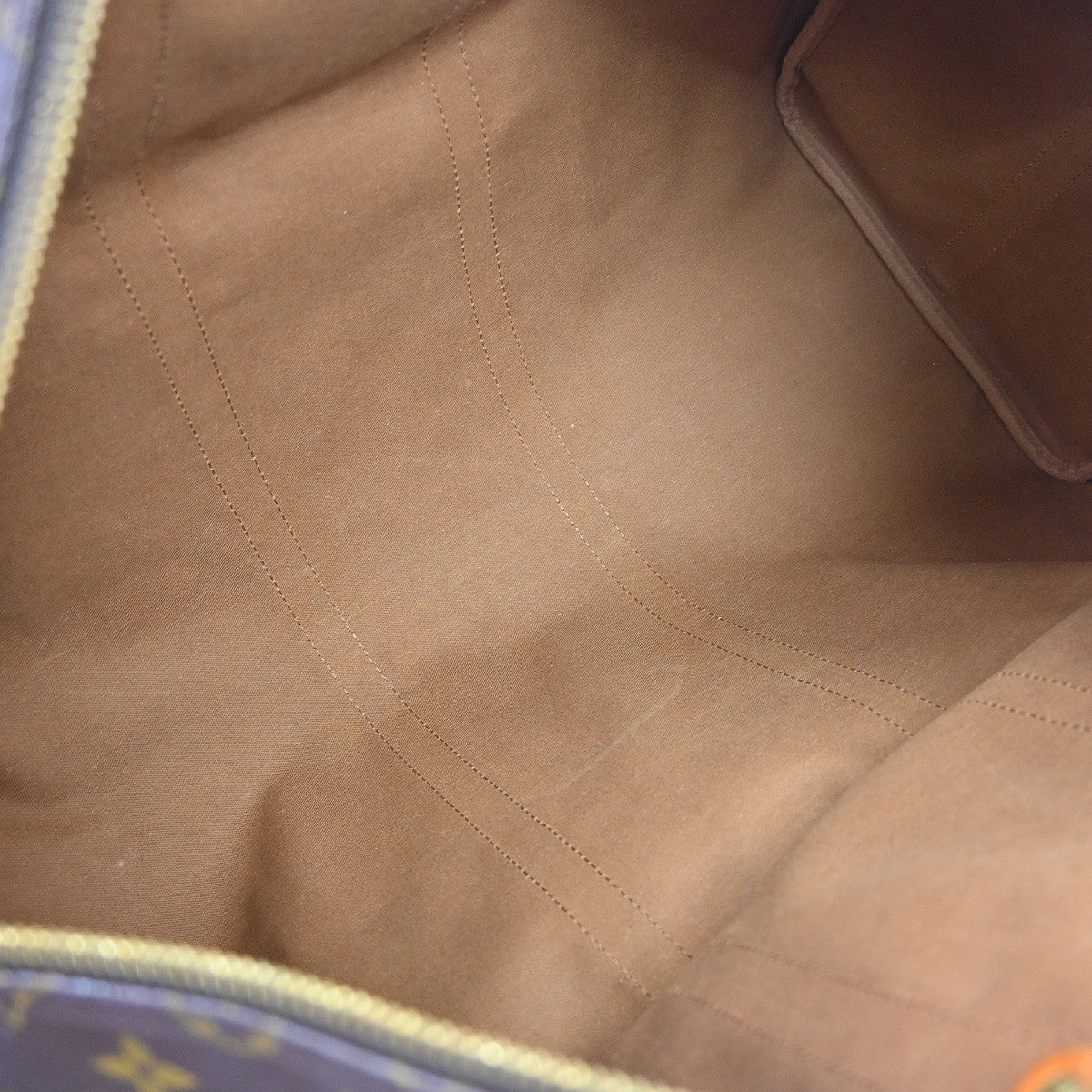 Louis Vuitton Keepall Bandouliere Bag Monogram Canvas Brown Canvas Travel Bag Bag (Pre-Loved)
