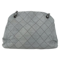 Chanel Just Mademoiselle Bag Quilted Leather Gray Leather Shoulder Bag Bag (Authentic Pre-Loved)
