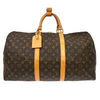Louis Vuitton Louis Vuitton Keepall Bag Monogram Canvas Brown Canvas Travel Bag Bag (Authentic Pre-Loved)
