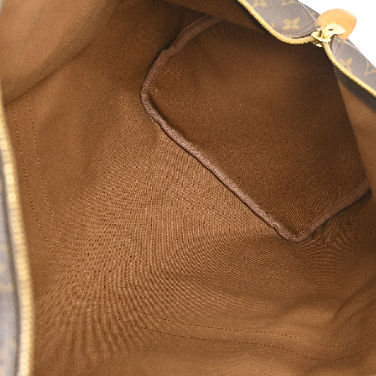Louis Vuitton Keepall Bag Monogram Canvas Brown Canvas Travel Bag Bag (Pre-Loved)