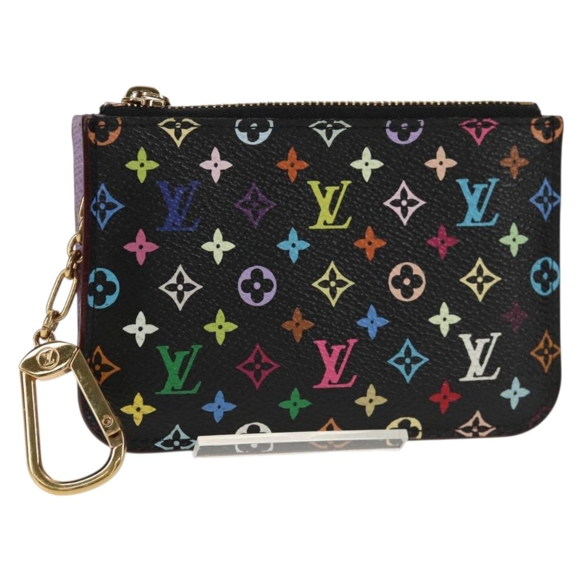Louis Vuitton Pochette Clés Nm Monogram Multicolor Canvas Black Canvas Wallets Accessory (Pre-Loved)