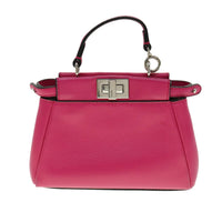 Fendi Peekaboo Bag Leather Pink Leather Handbag (Pre-Loved)
