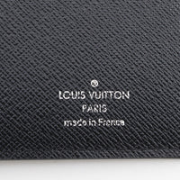 Louis Vuitton Brazza Long Bifold Wallet Taiga Leather Black Leather Wallets Accessory (Authentic Pre-Loved)