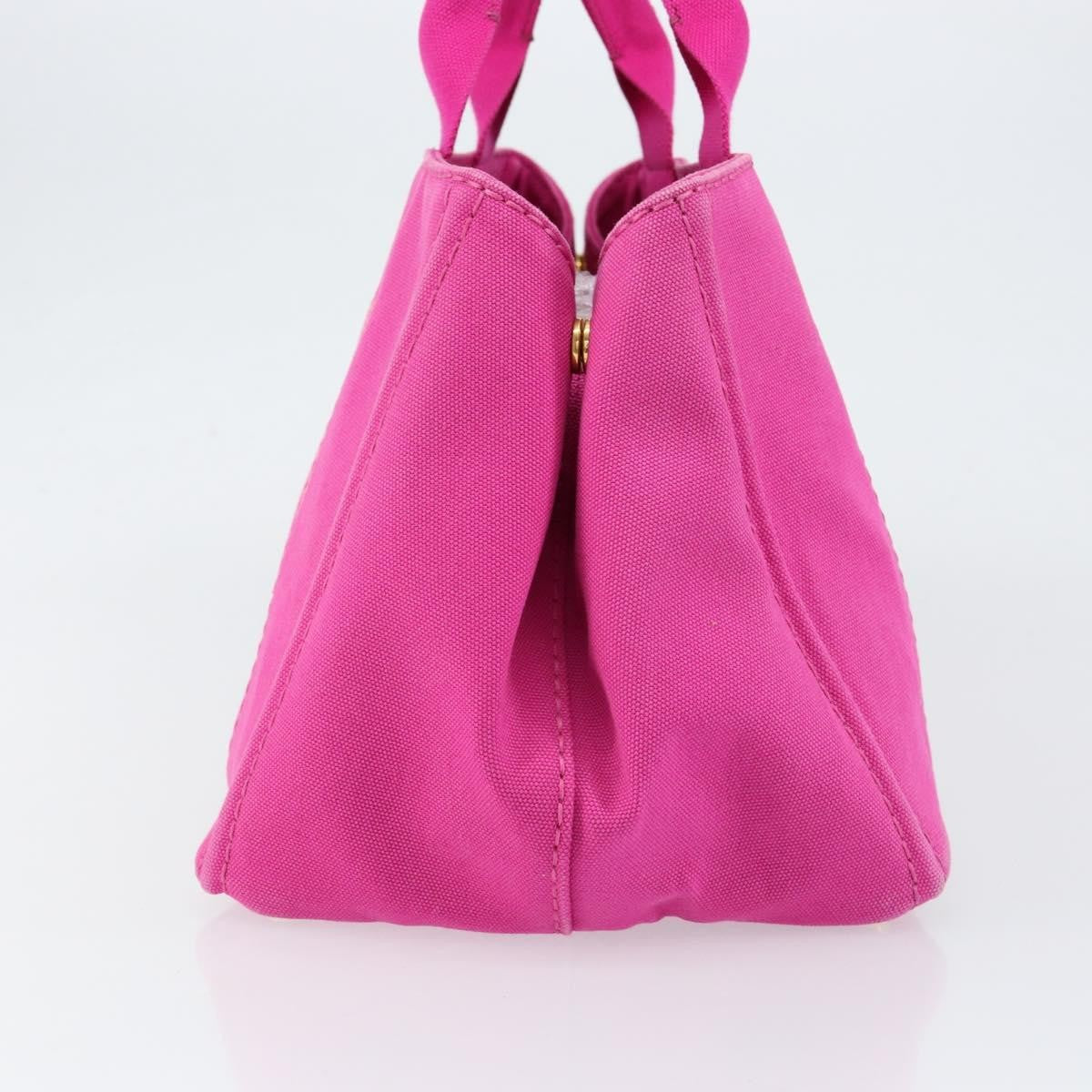 Prada Canapa Tote Canvas Pink Canvas Tote Bag Bag (Pre-Loved)