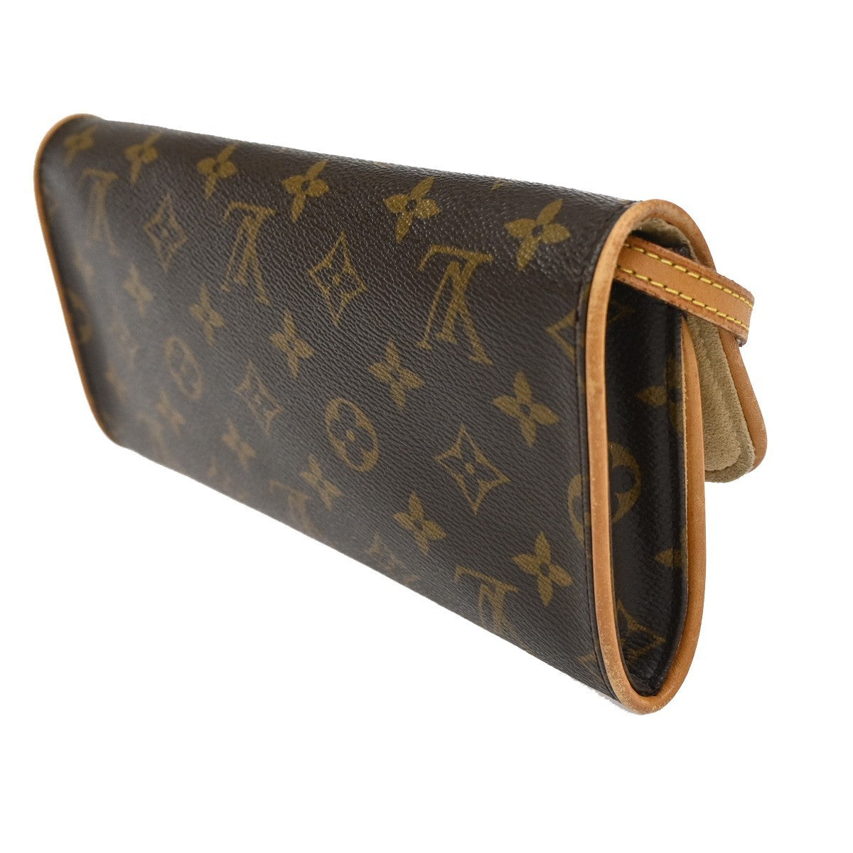 Louis Vuitton Twin Handbag Monogram Canvas Brown Canvas Clutche & Pouche Bag (Pre-Loved)