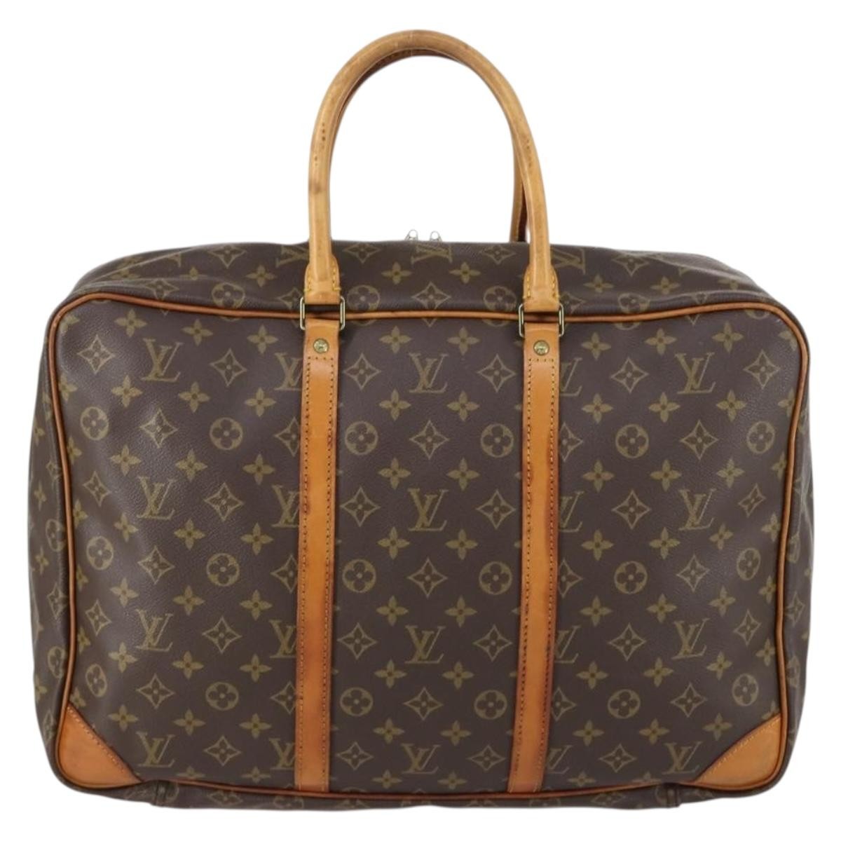 Louis Vuitton Sirius Handbag Monogram Canvas Brown Canvas Travel Bag Bag (Pre-Loved)