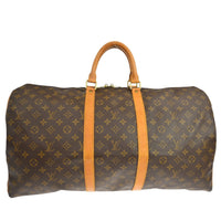 Louis Vuitton Louis Vuitton Keepall Bag Monogram Canvas Brown Canvas Travel Bag Bag (Pre-Loved)