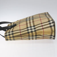 Burberry Nova Check Tote Canvas Check Pattern Beige Canvas Tote Bag Bag (Authentic Pre-Loved)