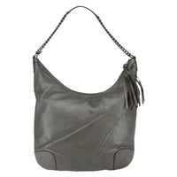 Gucci Soho Chain Hobo Leather Silver Leather Shoulder Bag Bag (Authentic Pre-Loved)