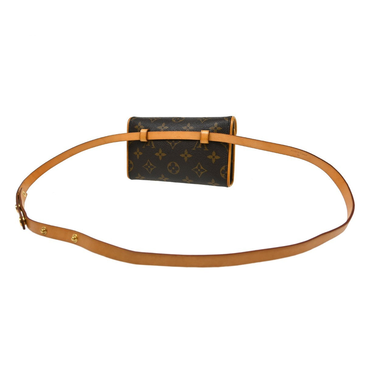 Louis Vuitton Florentine Waist Bag Monogram Canvas Brown Canvas Clutche & Pouche Bag (Authentic Pre-Loved)