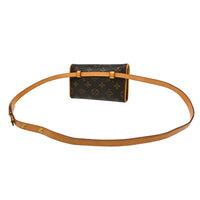 Louis Vuitton Florentine Waist Bag Monogram Canvas Brown Canvas Clutche & Pouche Bag (Authentic Pre-Loved)