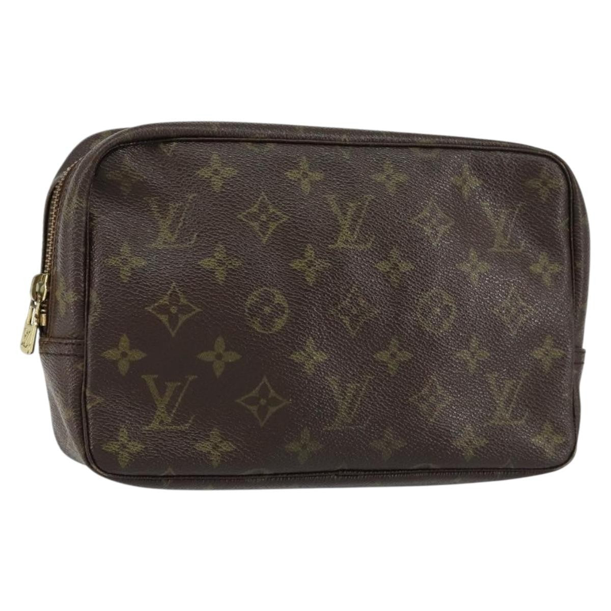 Louis Vuitton Trousse Toiletry Pouch Monogram Canvas Brown Canvas Toiletry Case Accessory (Pre-Loved)