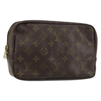 Louis Vuitton Trousse Toiletry Pouch Monogram Canvas Brown Canvas Toiletry Case Accessory (Pre-Loved)