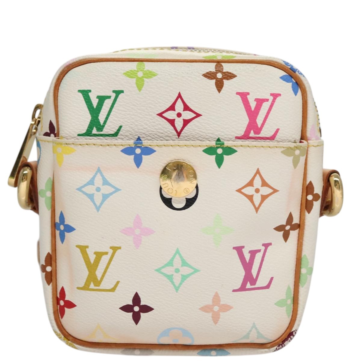 Louis Vuitton Rift Handbag Monogram Multicolor White Canvas Shoulder Bag Bag (Pre-Loved)