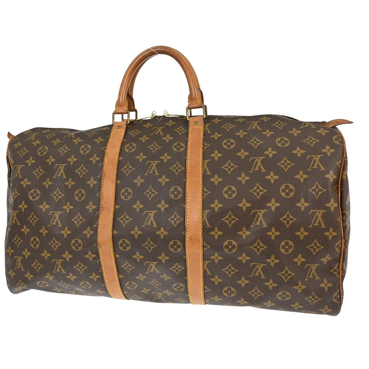Louis Vuitton Louis Vuitton Keepall Bag Monogram Canvas Brown Canvas Travel Bag Bag (Pre-Loved)