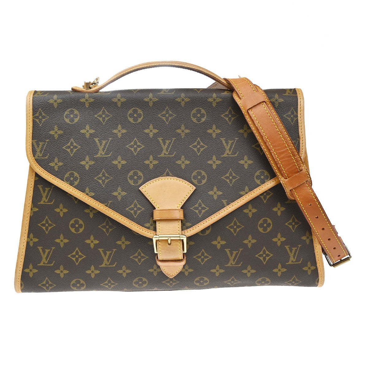 Louis Vuitton Louis Vuitton Beverly Briefcase Monogram Canvas Brown Canvas Briefcase Bag (Authentic Pre-Loved)