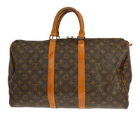 Louis Vuitton Louis Vuitton Keepall Bag Monogram Canvas Brown Canvas Travel Bag Bag (Authentic Pre-Loved)