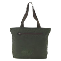Prada Vintage Zip Tote Tessuto Khaki Nylon Tote Bag Bag (Pre-Loved)