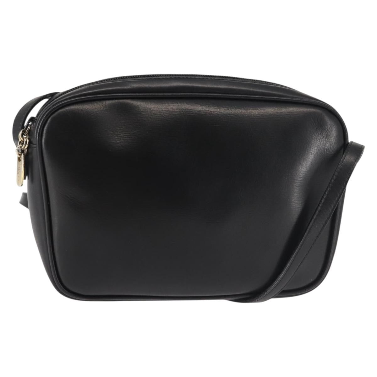 Salvatore Ferragamo Vala Shoulder Bag Leather Black Leather Shoulder Bag Bag (Authentic Pre-Loved)