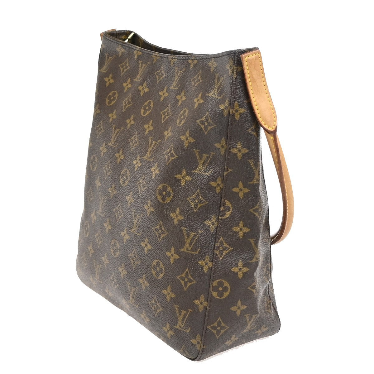 Louis Vuitton Monogram Looping Handbag Monogram Canvas Brown Canvas Shoulder Bag Bag (Pre-Loved)