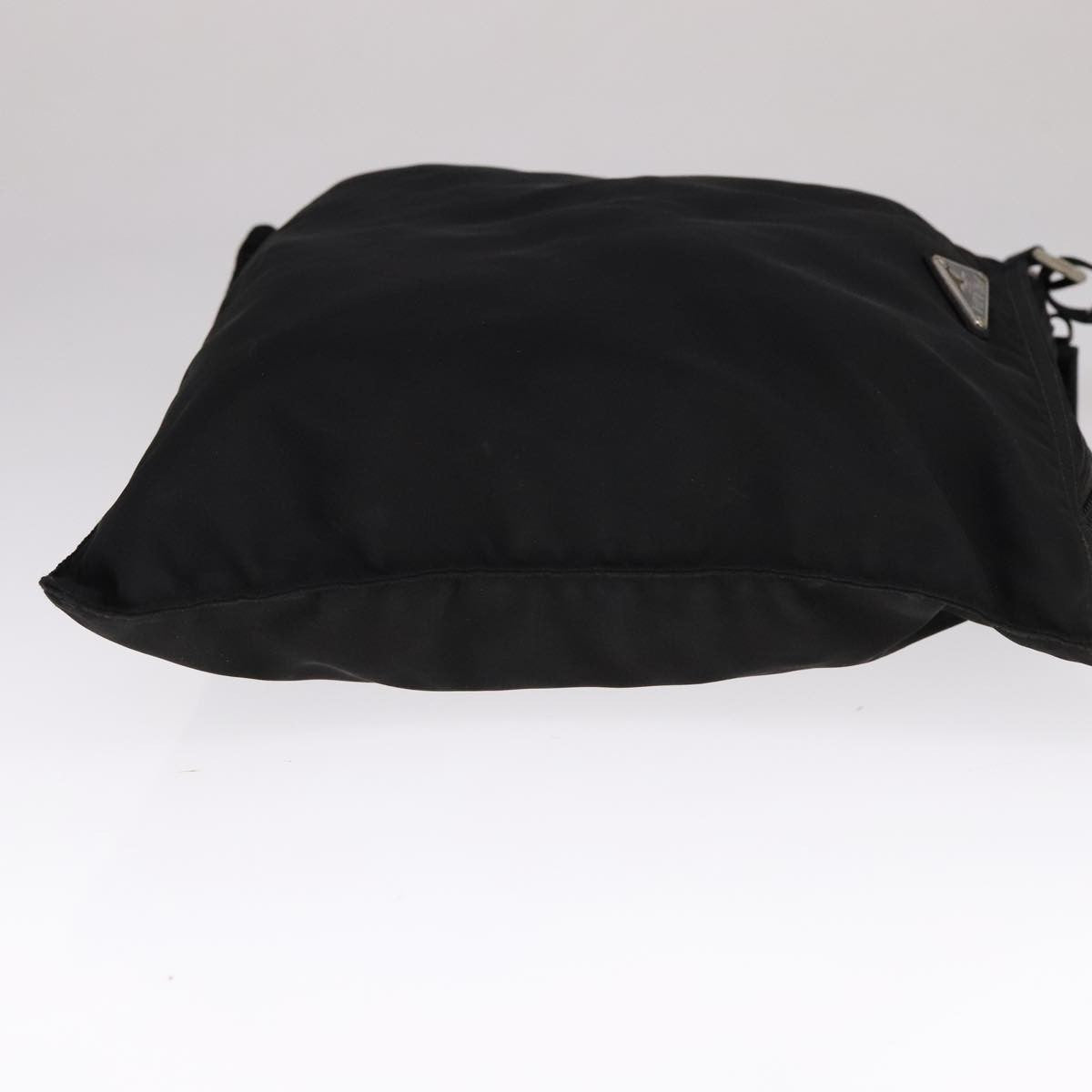 Prada Flat Messenger Bag Tessuto Black Nylon Shoulder Bag Bag (Authentic Pre-Loved)
