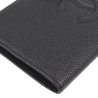 Chanel Timeless Cc French Wallet Caviar Black Leather Wallets Accessory (Authentic Pre-Loved)