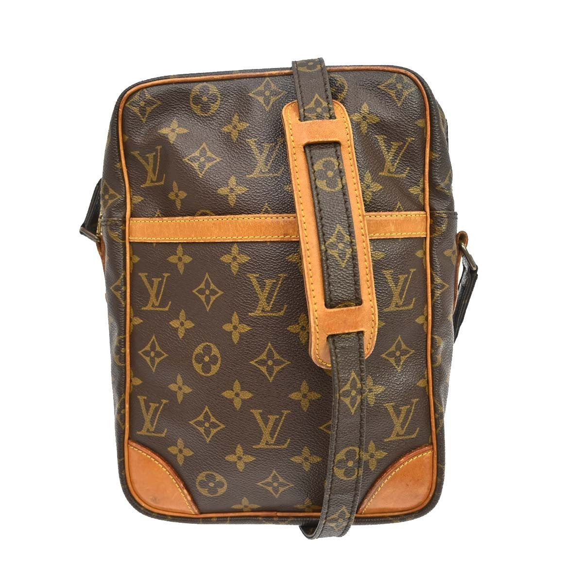 Louis Vuitton Danube Handbag Monogram Canvas Brown Canvas Shoulder Bag Bag (Pre-Loved)