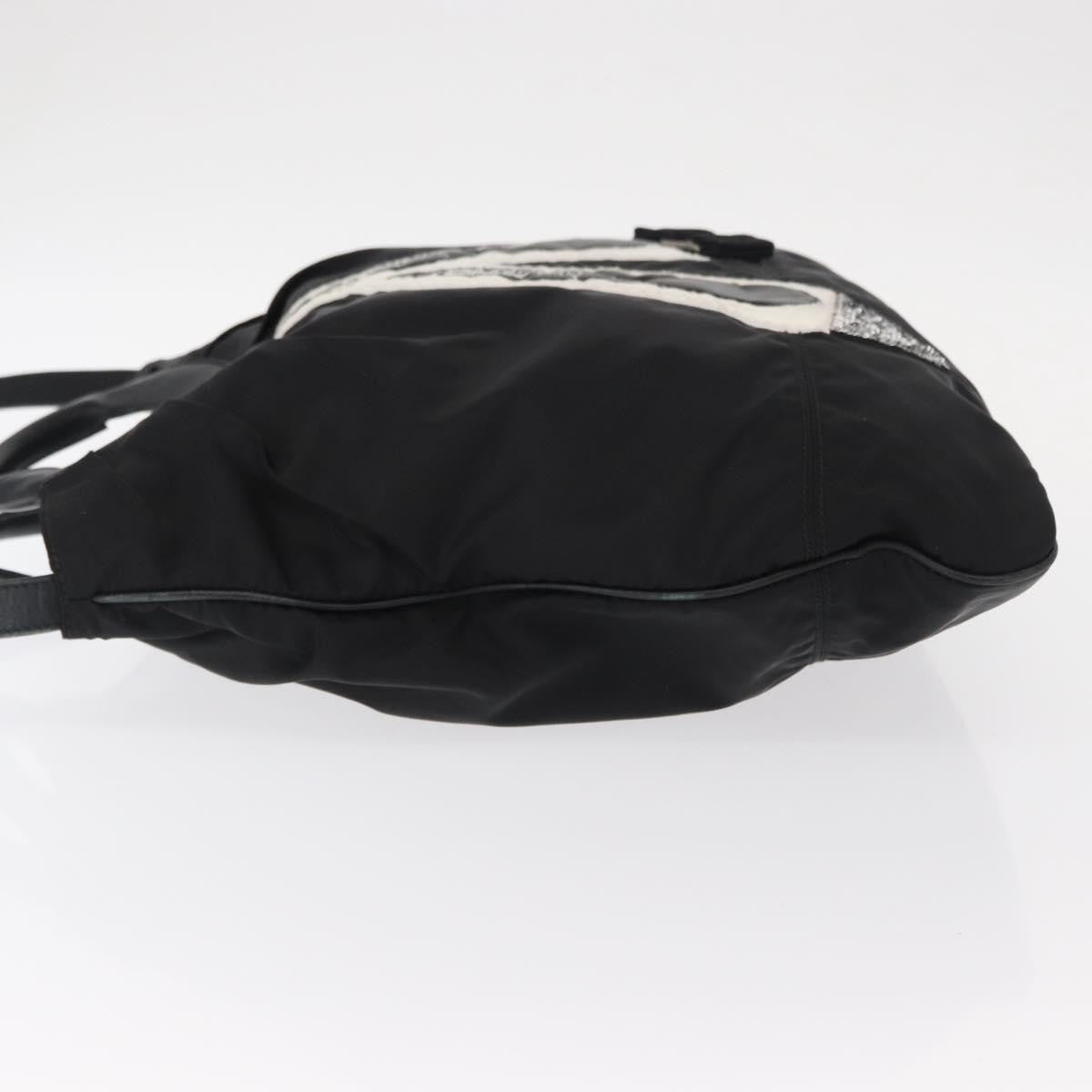 Salvatore Ferragamo Vala Tote Nylon Black Nylon Tote Bag Bag (Pre-Loved)