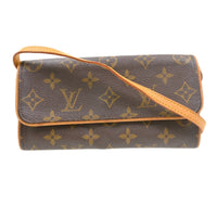 Louis Vuitton Louis Vuitton Twin Handbag Monogram Canvas Brown Canvas Clutche & Pouche Bag (Authentic Pre-Loved)