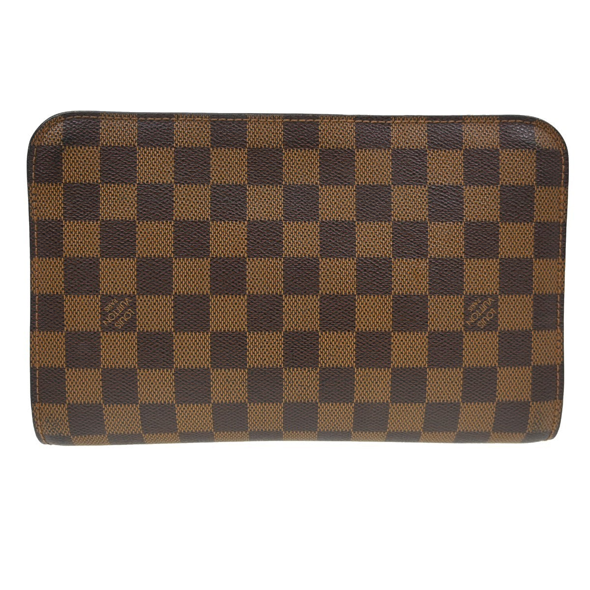 Louis Vuitton Pochette Saint Louis Damier Brown Canvas Clutche & Pouche Bag (Authentic Pre-Loved)