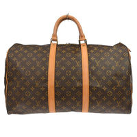 Louis Vuitton Louis Vuitton Keepall Bag Monogram Canvas Brown Canvas Travel Bag Bag (Pre-Loved)