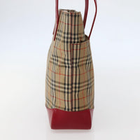 Burberry Nova Check Tote Canvas Check Pattern Beige Canvas Tote Bag Bag (Pre-Loved)