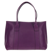 Salvatore Ferragamo Gancini Lock Flap Tote Leather Purple Leather Handbag (Authentic Pre-Loved)
