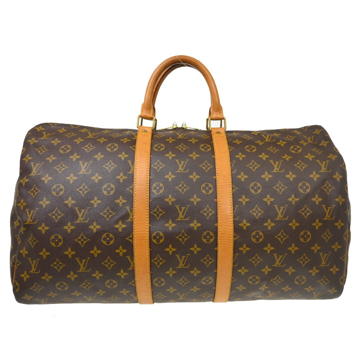 Louis Vuitton Louis Vuitton Keepall Bag Monogram Canvas Brown Canvas Travel Bag Bag (Authentic Pre-Loved)