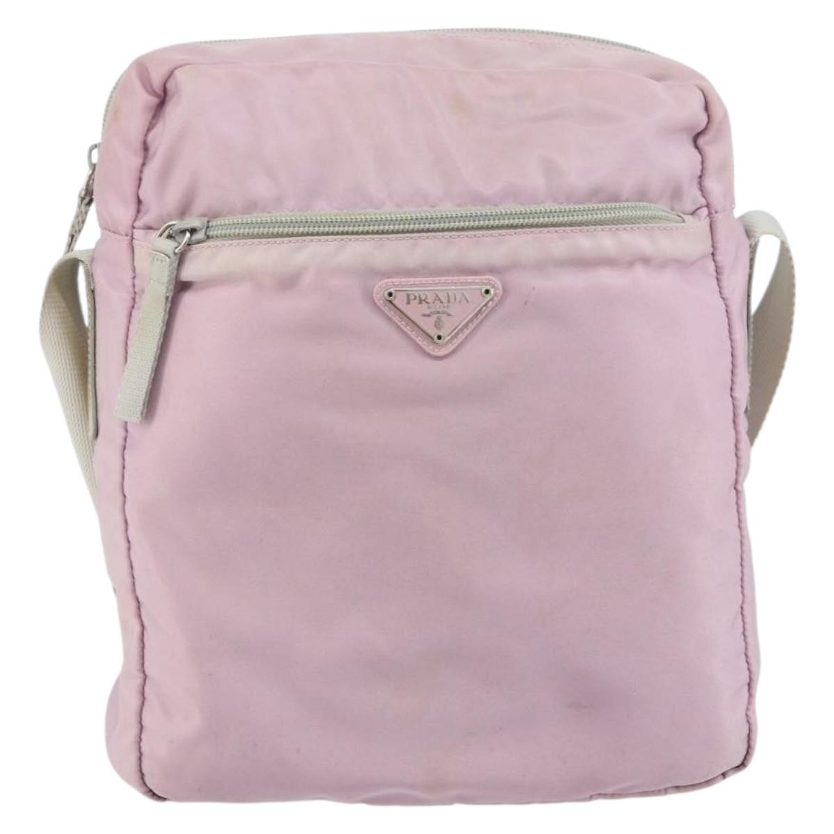 Prada Vintage Shoulder Bag Tessuto Pink Nylon Shoulder Bag Bag (Pre-Loved)