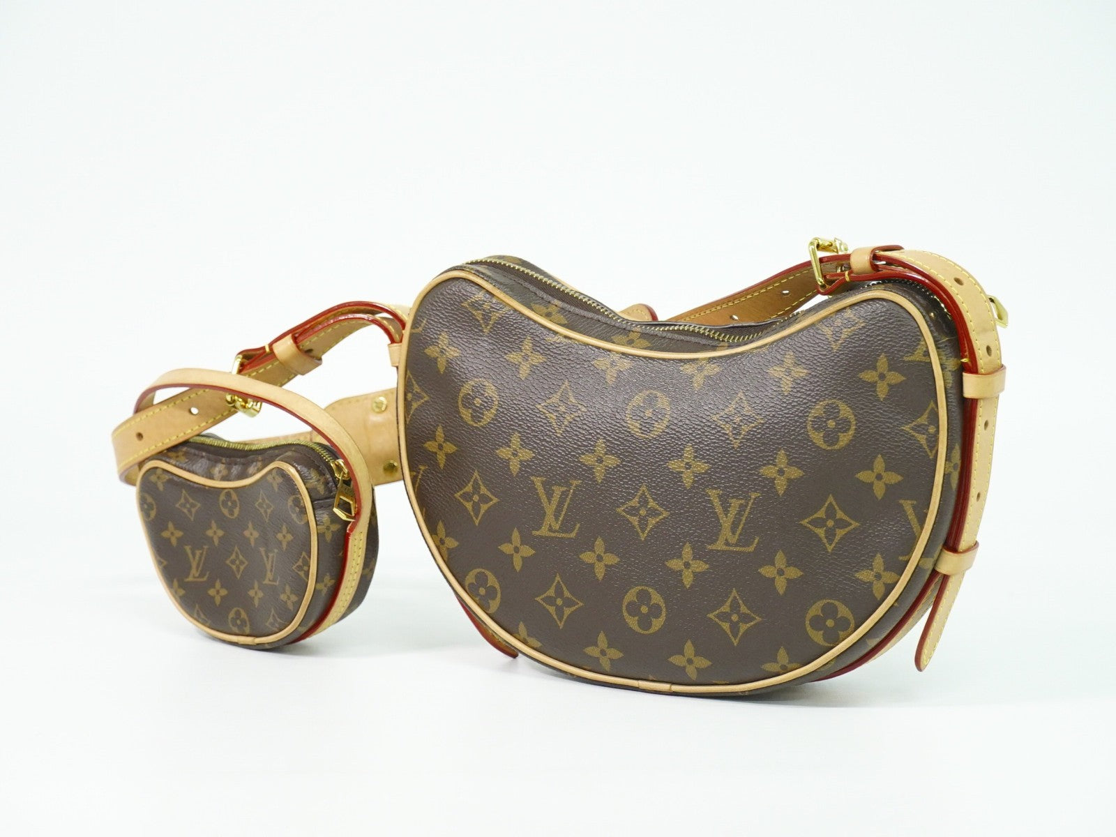 Louis Vuitton Croissant Handbag Monogram Canvas Brown Canvas Shoulder Bag Bag (Pre-Loved)