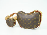 Louis Vuitton Croissant Handbag Monogram Canvas Brown Canvas Shoulder Bag Bag (Pre-Loved)