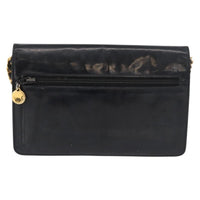 Chanel Vintage Cc Wallet On Chain Patent Black Patent_Leather Shoulder Bag Bag (Pre-Loved)