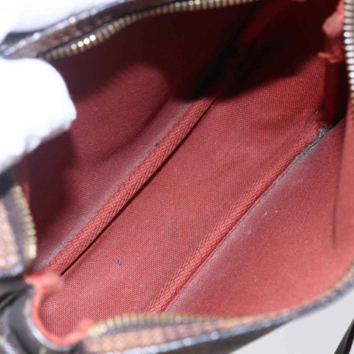 Louis Vuitton Trousse Make Up Bag Damier Canvas Brown Canvas Clutche & Pouche Bag (Authentic Pre-Loved)
