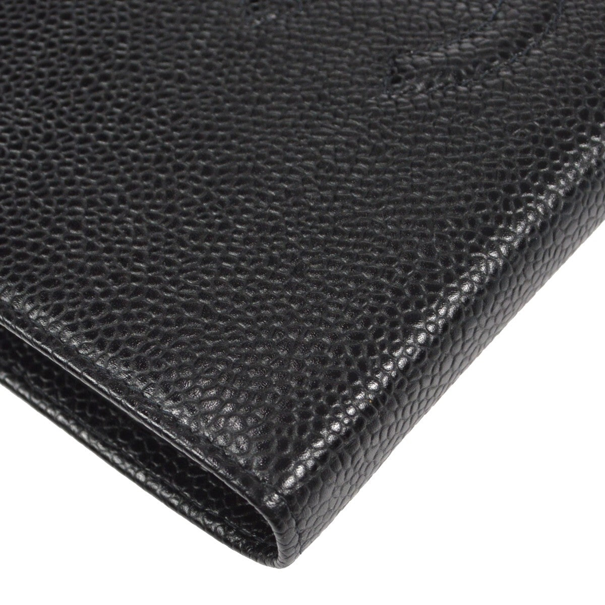 Chanel Timeless Cc French Wallet Caviar Black Leather Wallets Accessory (Authentic Pre-Loved)