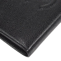 Chanel Timeless Cc French Wallet Caviar Black Leather Wallets Accessory (Authentic Pre-Loved)