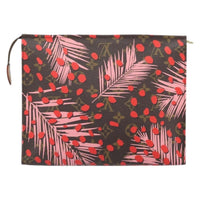 Louis Vuitton Toiletry Pouch Limited Edition Monogram Jungle Dots Red Canvas Clutche & Pouche Bag (Authentic Pre-Loved)