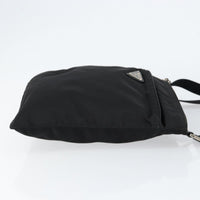 Prada Prada Front Pocket Messenger Bag Tessuto Black Nylon Shoulder Bag Bag (Pre-Loved)