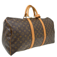 Louis Vuitton Louis Vuitton Keepall Bandouliere Bag Monogram Canvas Brown Canvas Handbag (Pre-Loved)