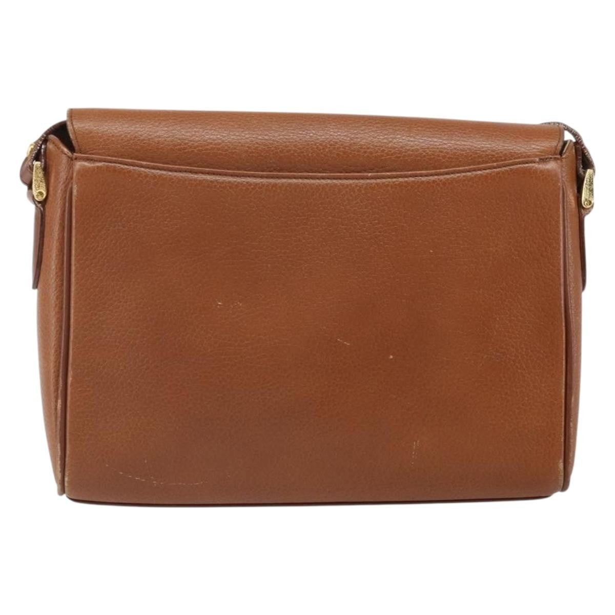 Burberry Burberry Vintage Shoulder Bag Leather Brown Leather Shoulder Bag Bag (Pre-Loved)
