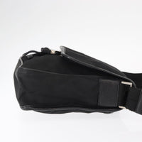 Prada Logo Flap Messenger Bag Tessuto Black Nylon Shoulder Bag Bag (Authentic Pre-Loved)