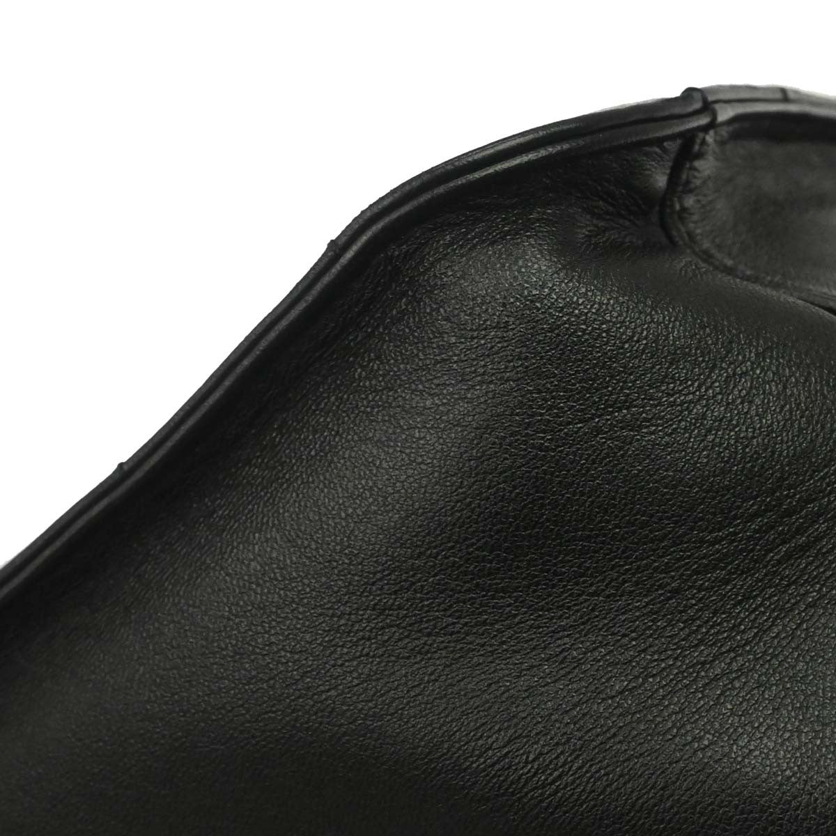 Chanel Chocolate Bar Cc Tote Quilted Leather Black Leather Tote Bag Bag (Authentic Pre-Loved)