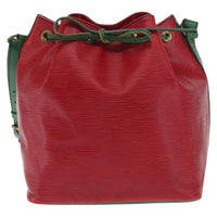 Louis Vuitton Bicolor Petit Noe Handbag Epi Leather Green Leather Shoulder Bag Bag (Authentic Pre-Loved)