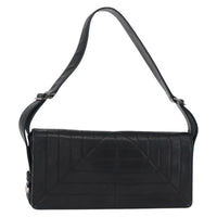 Chanel Vintage Shoulder Bag Leather Black Leather Shoulder Bag Bag (Pre-Loved)